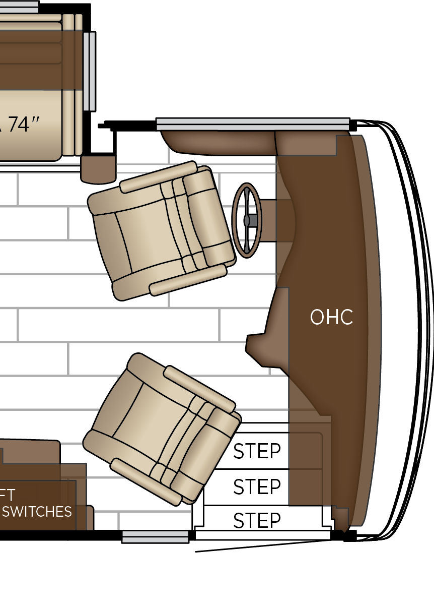 2027 Dutch Star 4311 Cockpit Floorplan