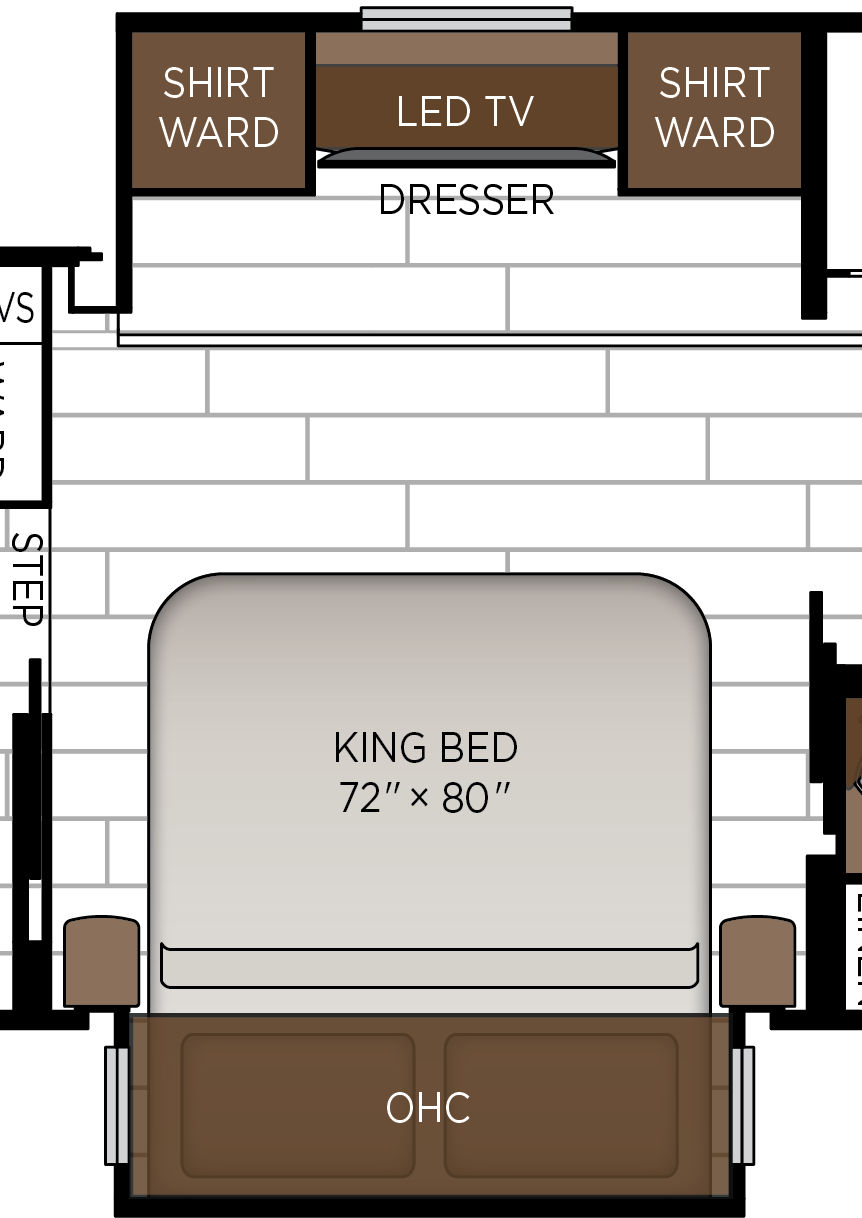 2027 Dutch Star 4340 Bedroom Floorplan