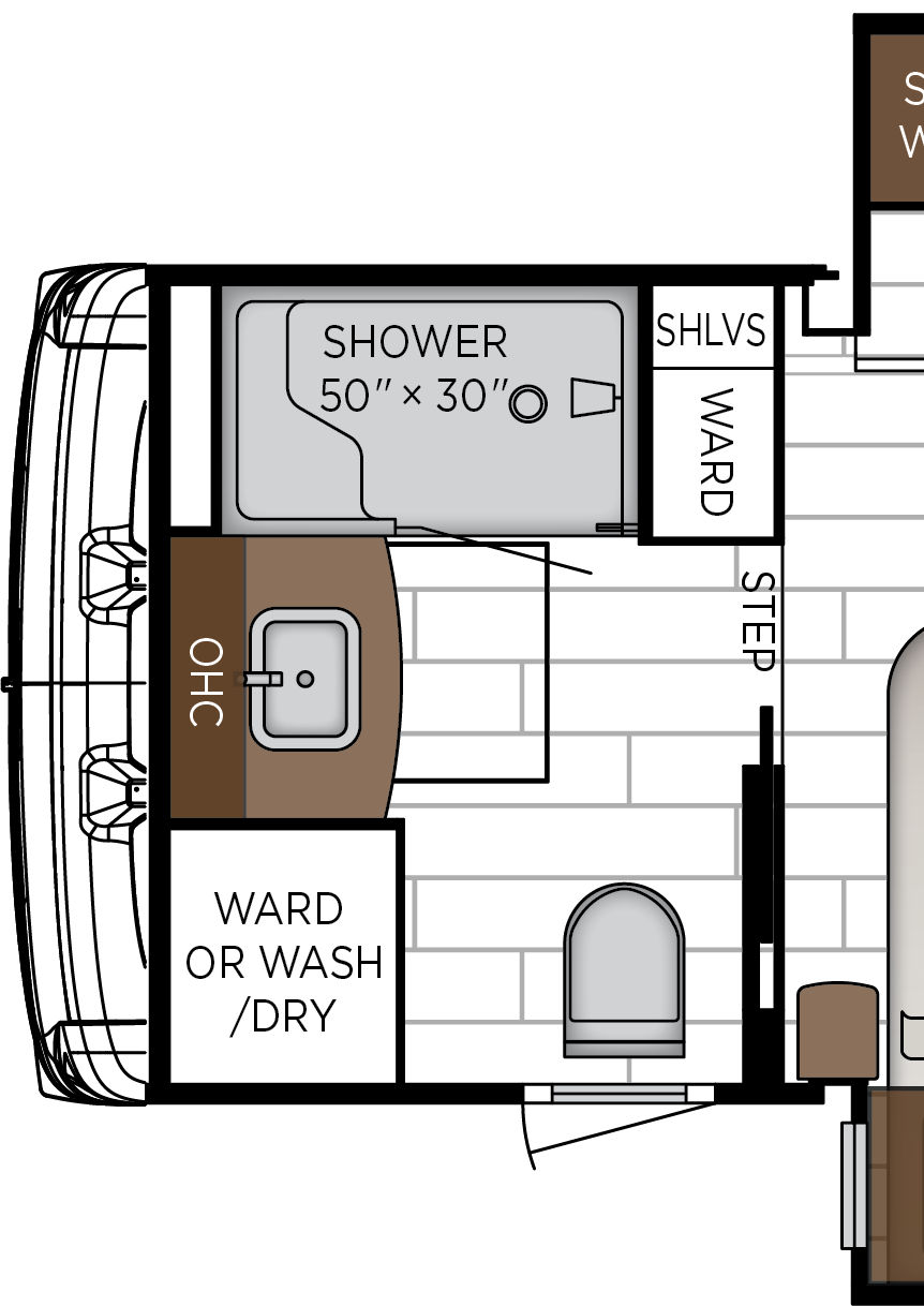 2027 Dutch Star 4340 Exterior & Storage Floorplan
