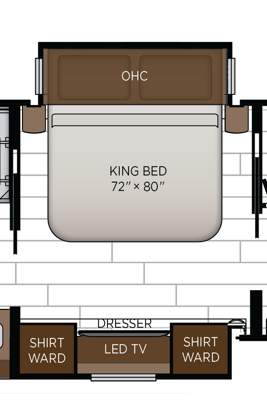 2027 Dutch Star 4345 Bedroom Floorplan