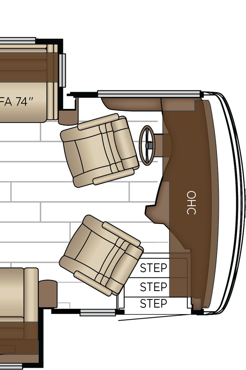 2027 Dutch Star 4345 Cockpit Floorplan