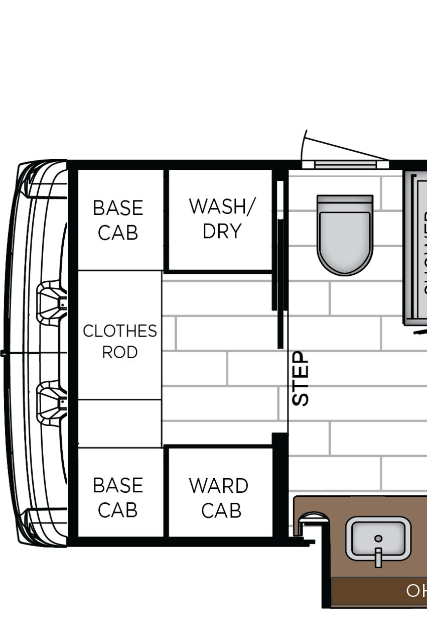 2027 Dutch Star 4345 Exterior & Storage Floorplan