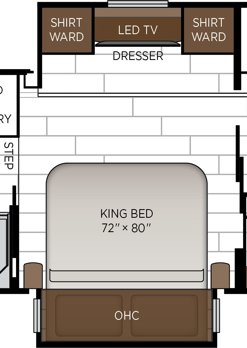2027 Dutch Star 4369 Bedroom Floorplan