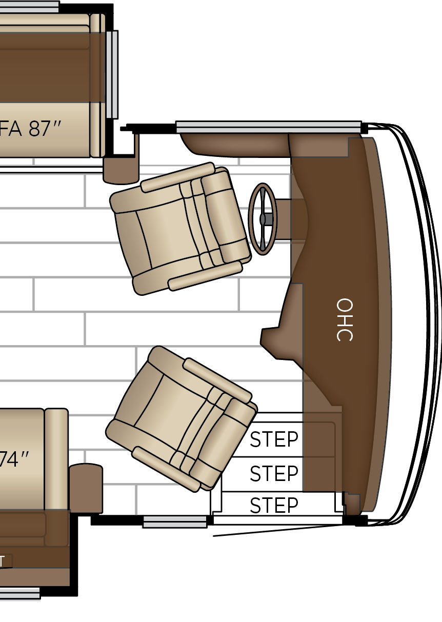 2027 Dutch Star 4369 Cockpit Floorplan