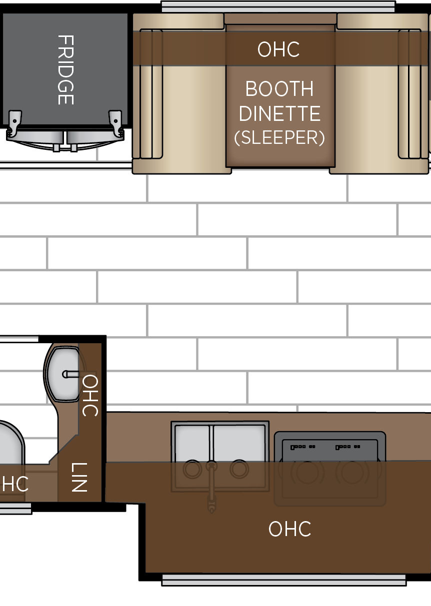 2027 Dutch Star 4369 Galley & Dinette Floorplan