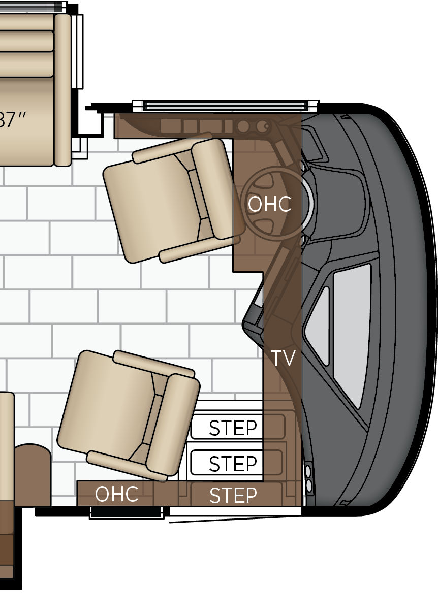 2027 Essex 4569 Cockpit Floorplan