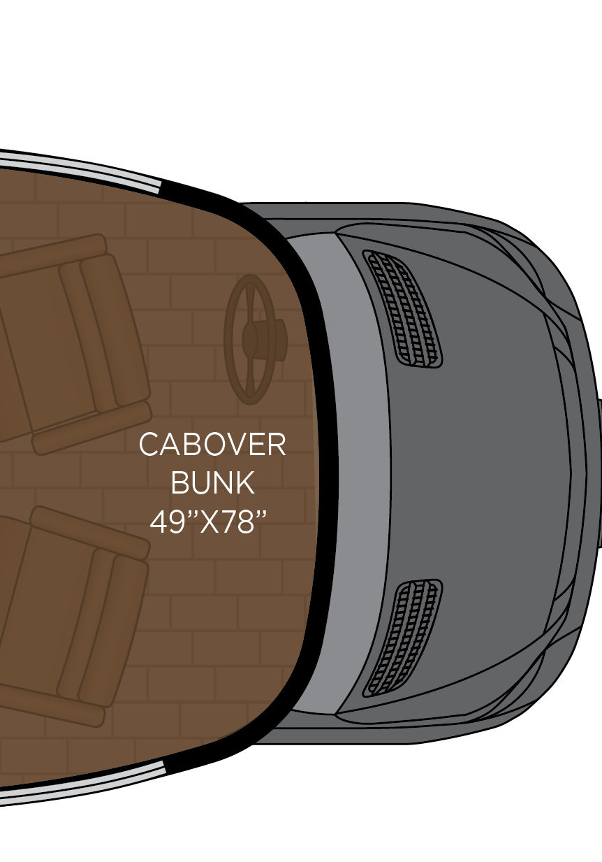 2027 Freedom Aire 2512 Cockpit Floorplan