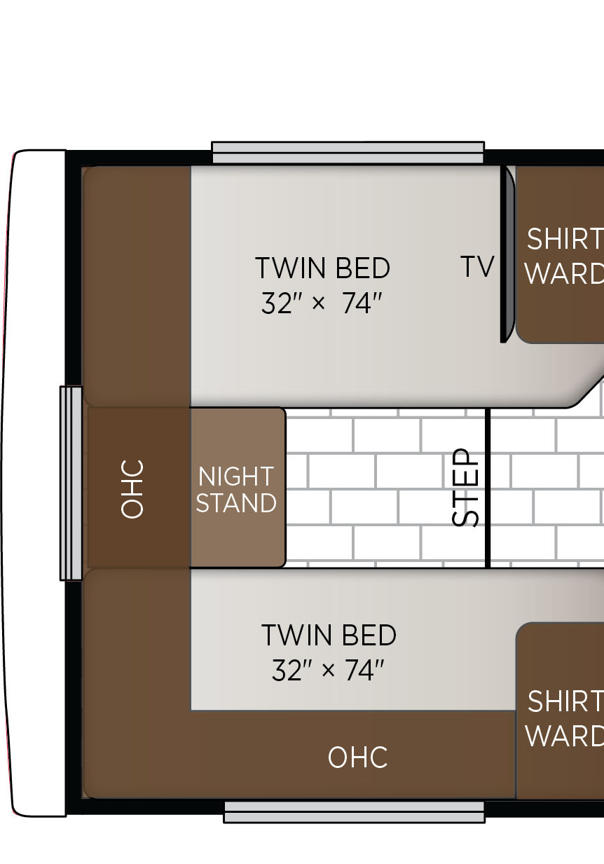 2027 Freedom Aire 2512 Exterior & Storage Floorplan