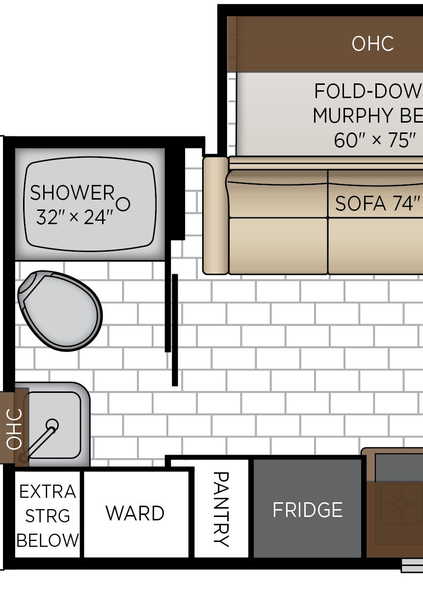 2027 Freedom Aire 2515 Bathroom Floorplan