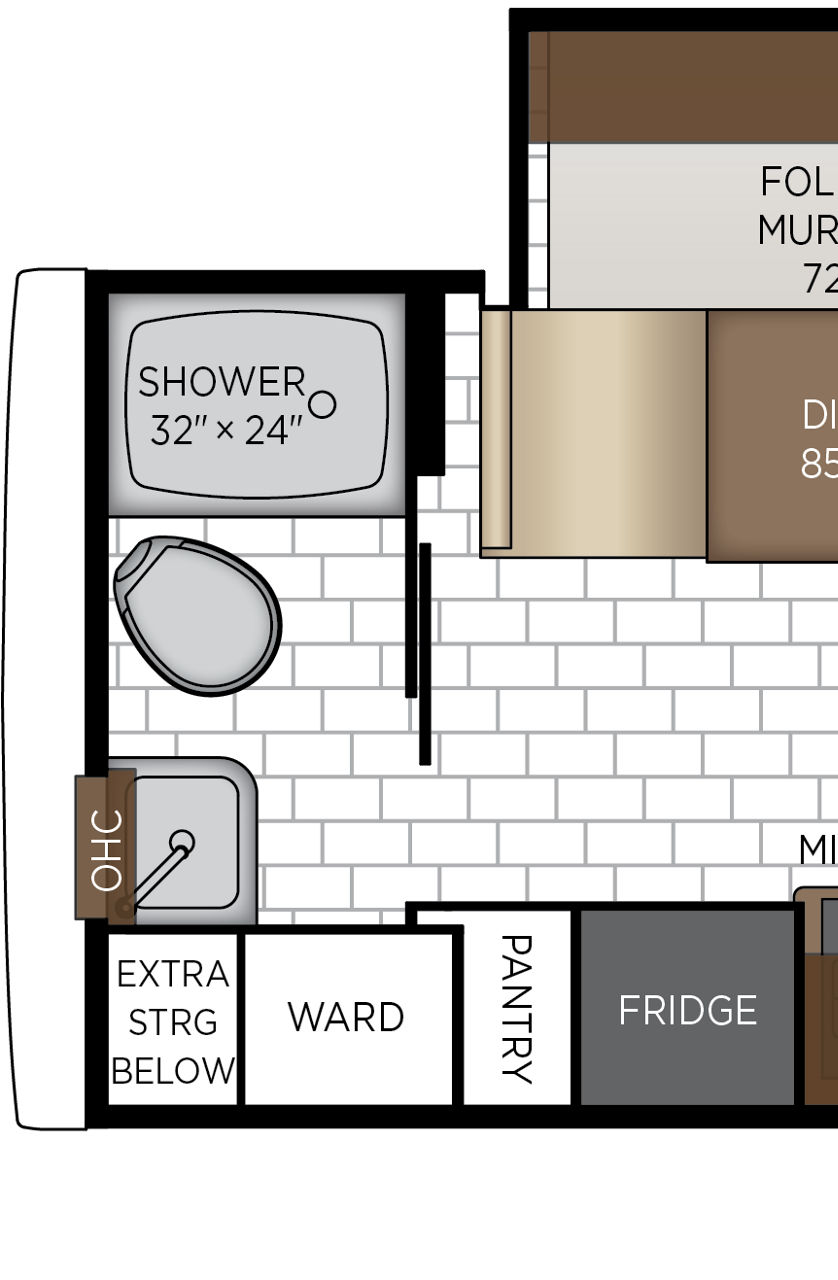 2027 Freedom Aire 2515 Exterior & Storage Floorplan