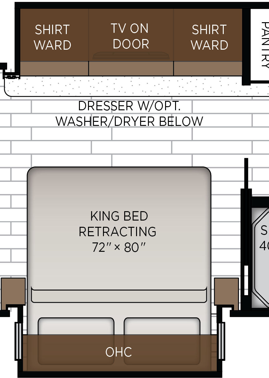 2027 Grand Star 3444 Bedroom Floorplan