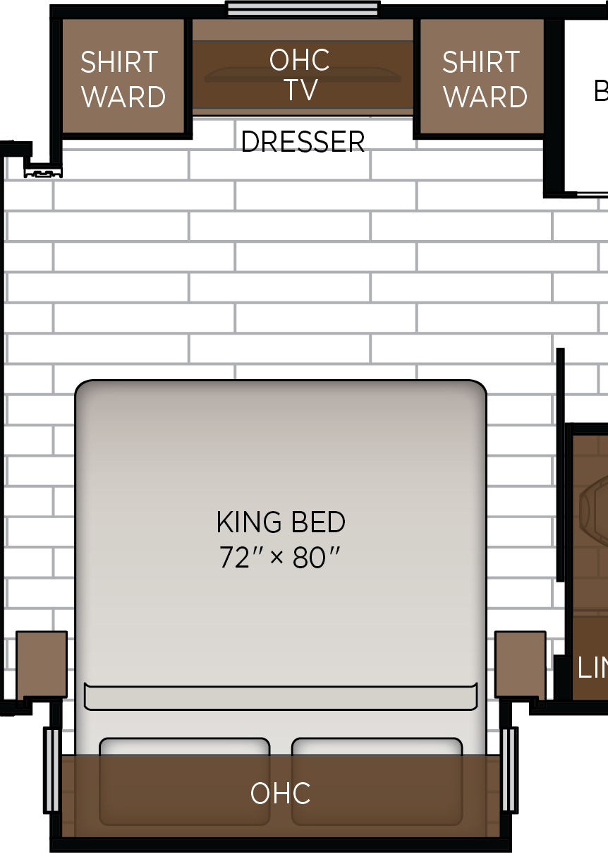 2027 Grand Star 3940 Bedroom Floorplan