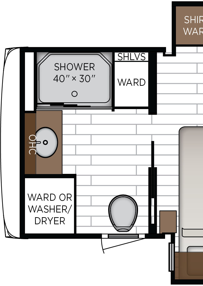 2027 Grand Star 3948 Exterior & Storage Floorplan