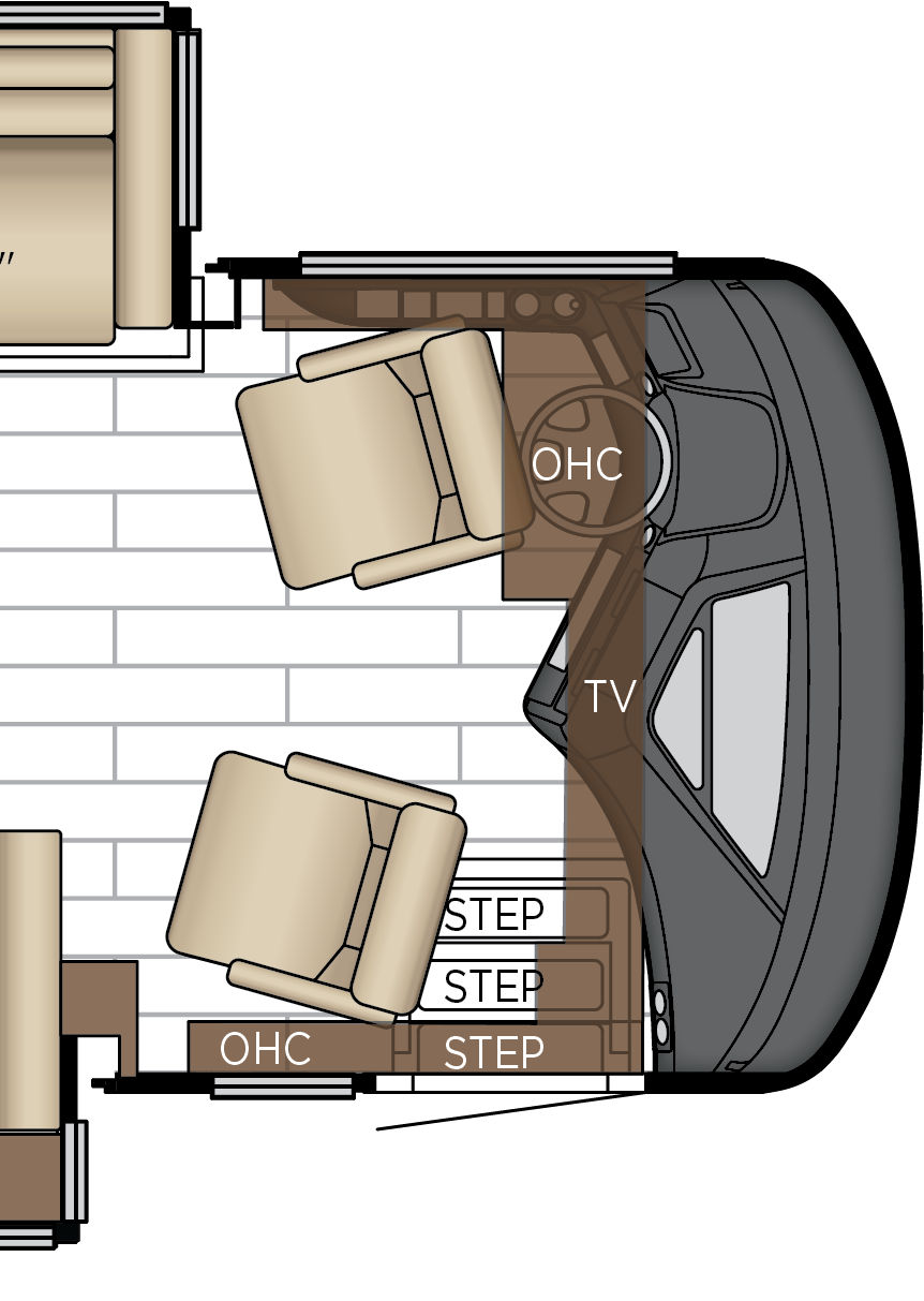 2027 King Aire 4531 Cockpit Floorplan
