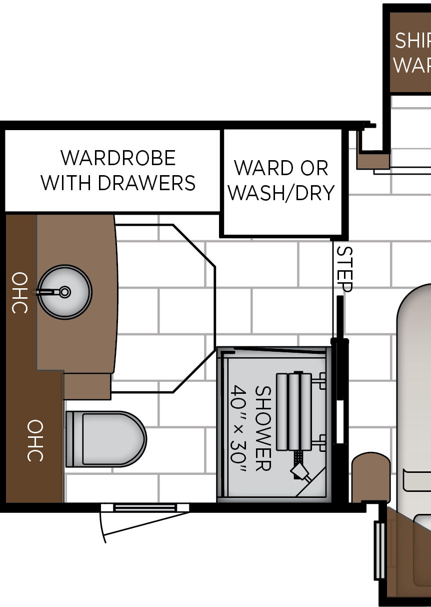 2027 London Aire 4540 Bathroom Floorplan