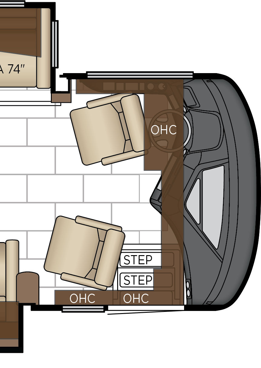 2027 London Aire 4540 Cockpit Floorplan