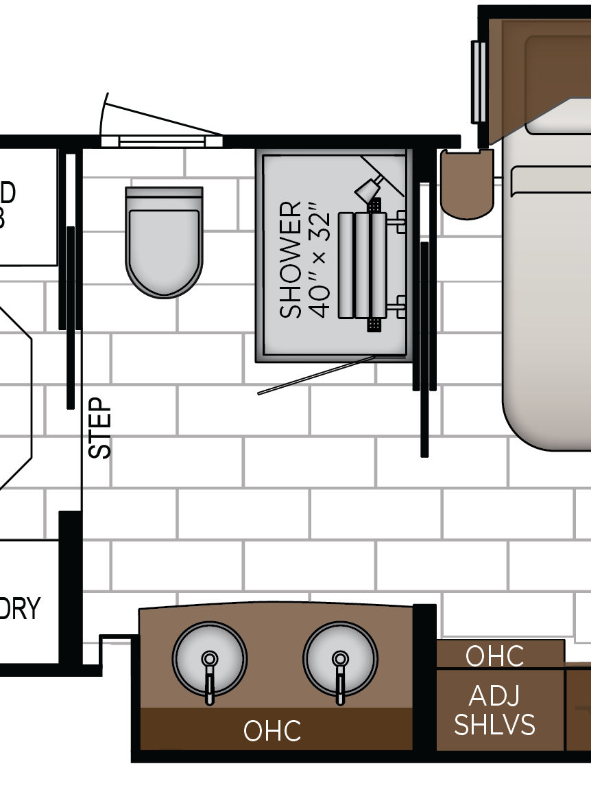 2027 London Aire 4545 Bathroom Floorplan