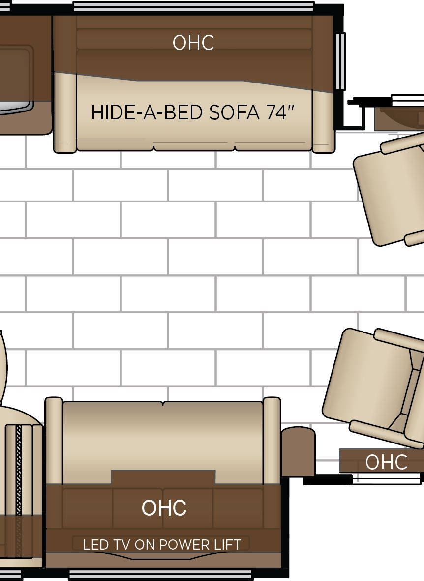2027 London Aire 4545 Cabin Floorplan