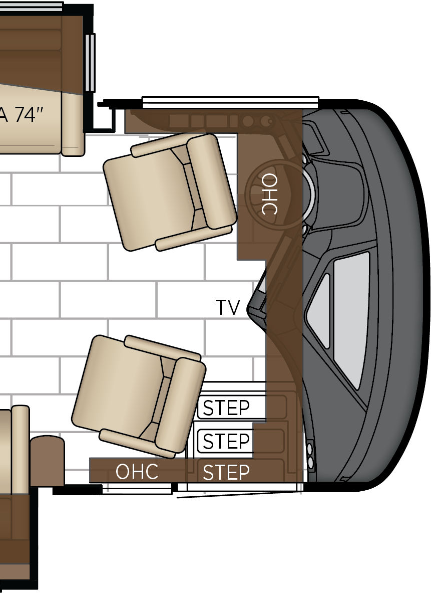 2027 London Aire 4545 Cockpit Floorplan