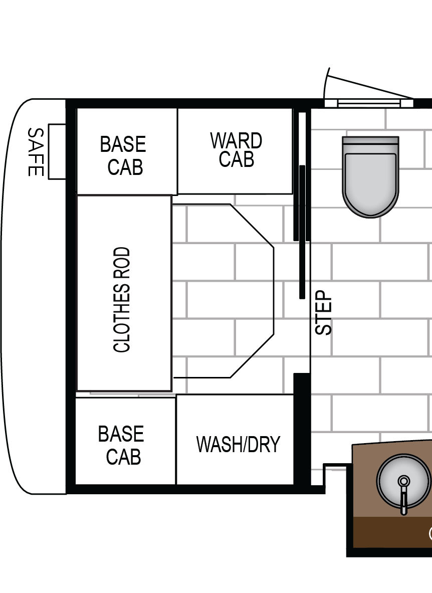 2027 London Aire 4545 Exterior & Storage Floorplan