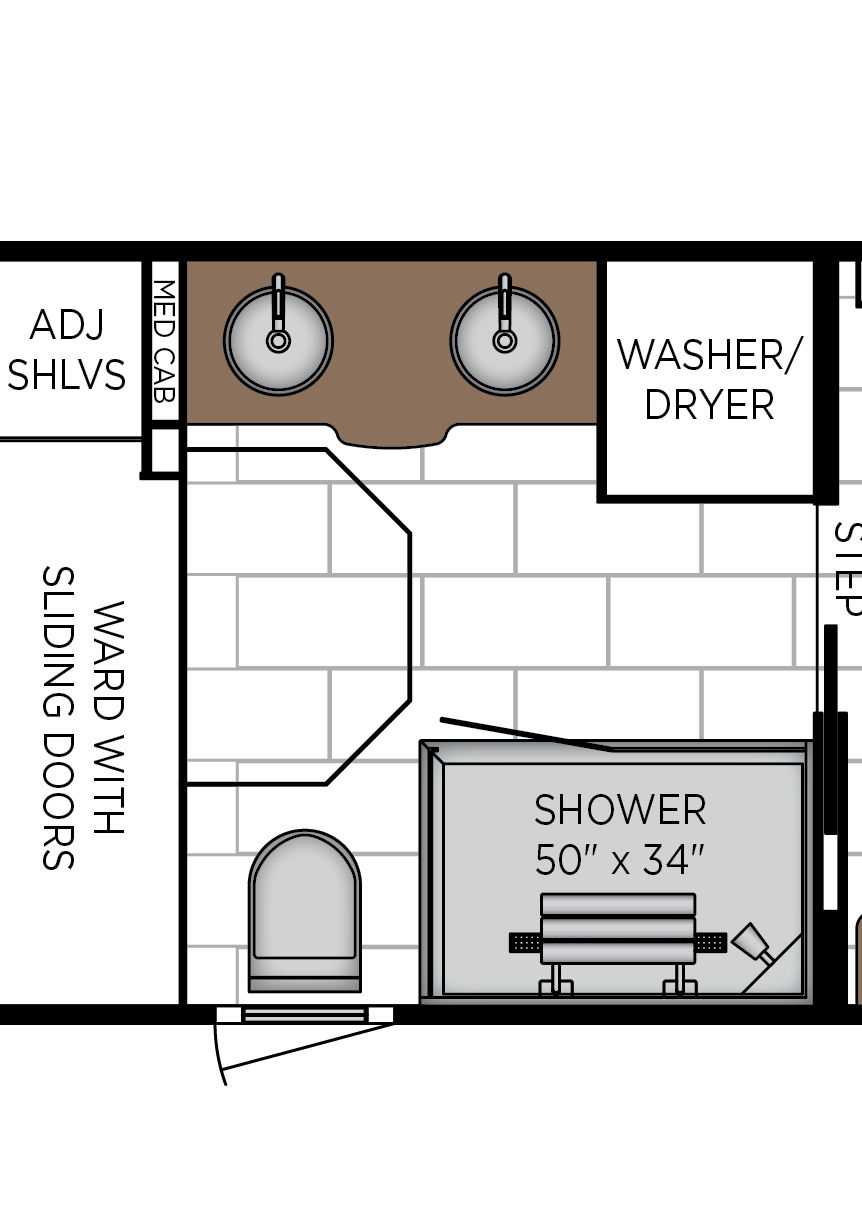 2027 London Aire 4551 Bathroom Floorplan