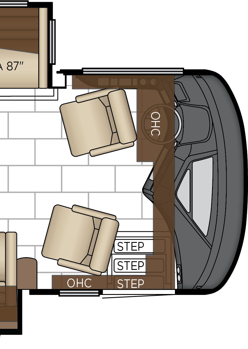 2027 London Aire 4551 Cockpit Floorplan