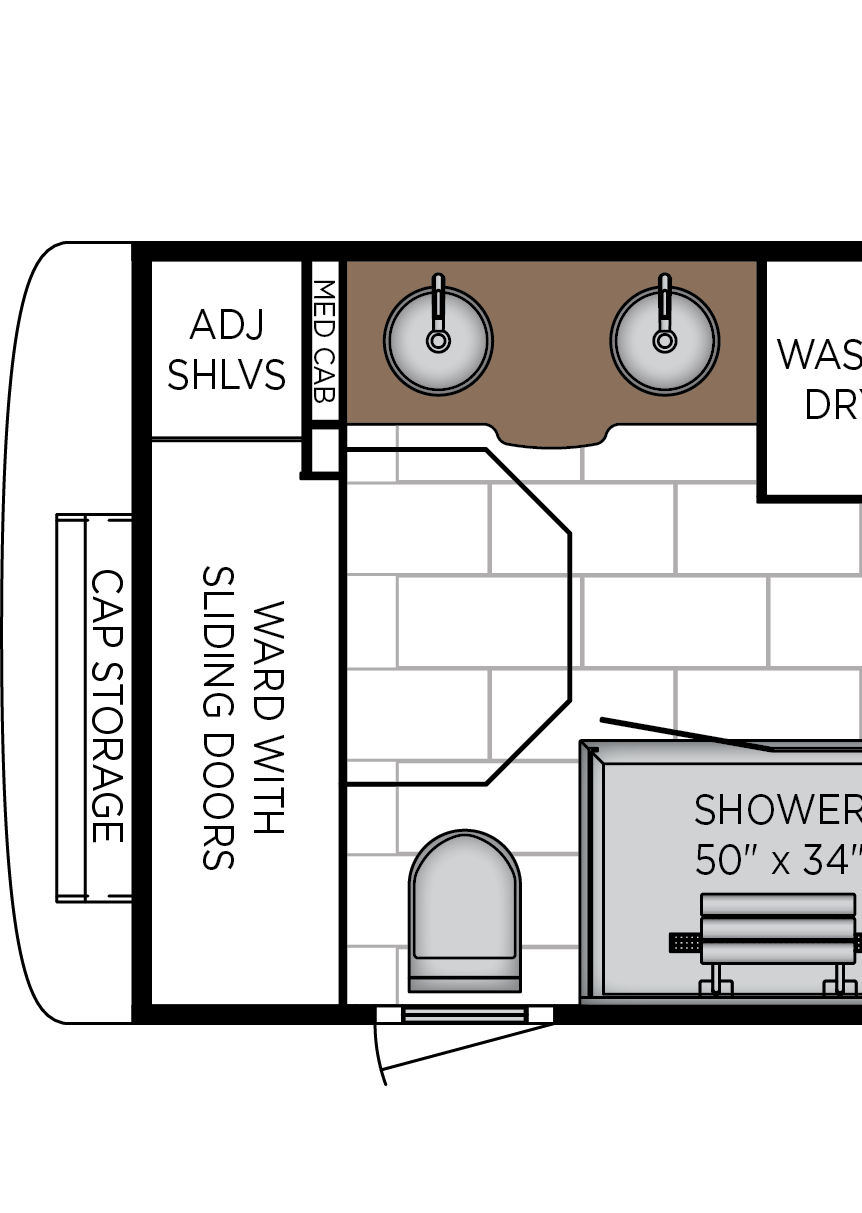2027 London Aire 4551 Exterior & Storage Floorplan