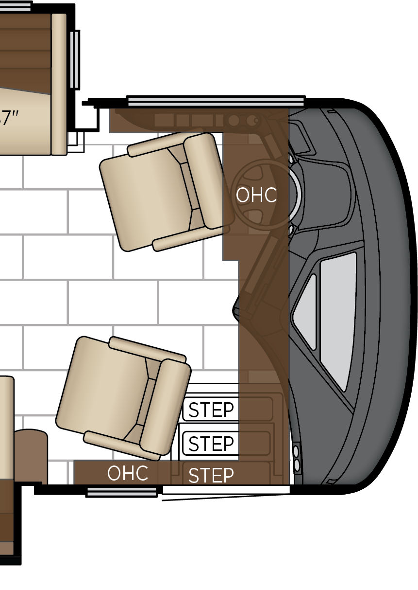 2027 London Aire 4569 Cockpit Floorplan
