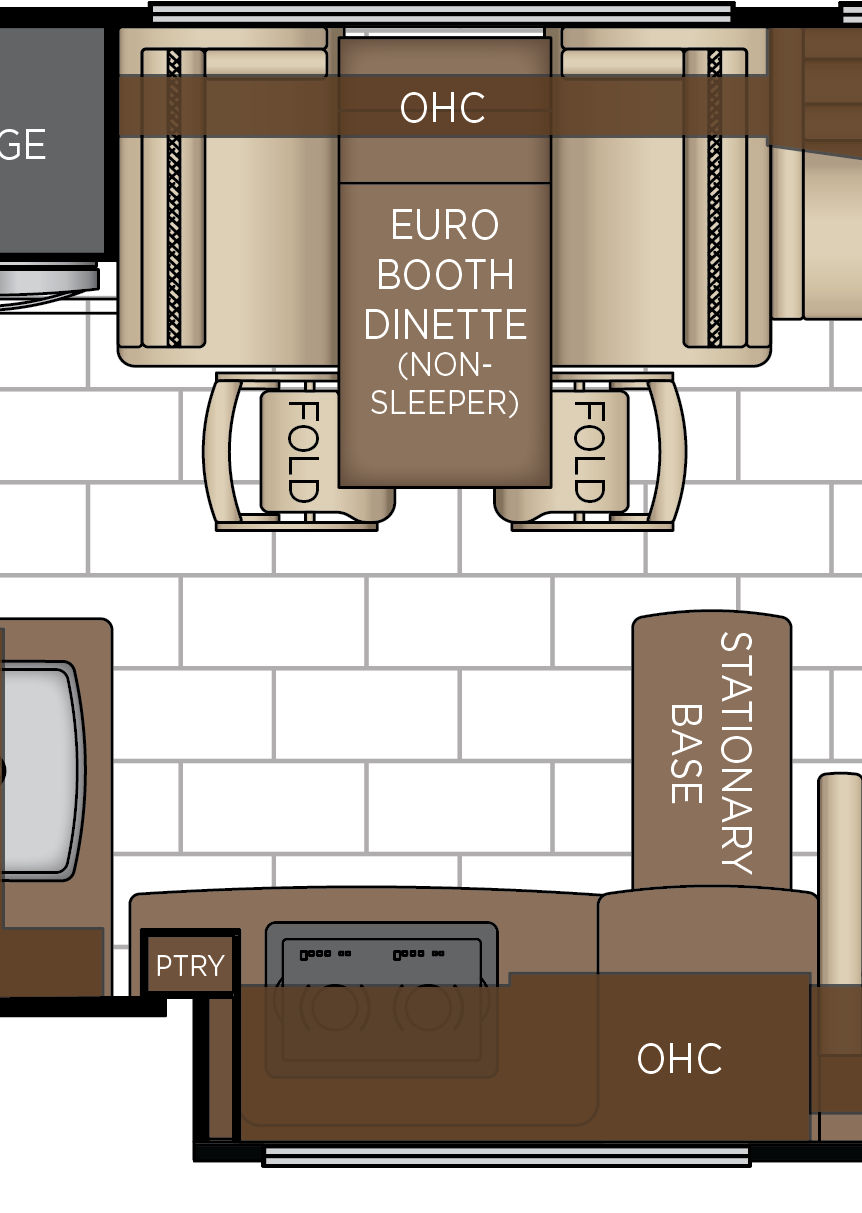 2027 London Aire 4569 Galley & Dinette Floorplan