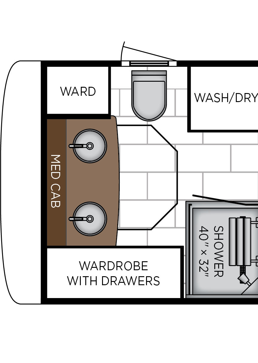 2027 London Aire 4569 Exterior & Storage Floorplan