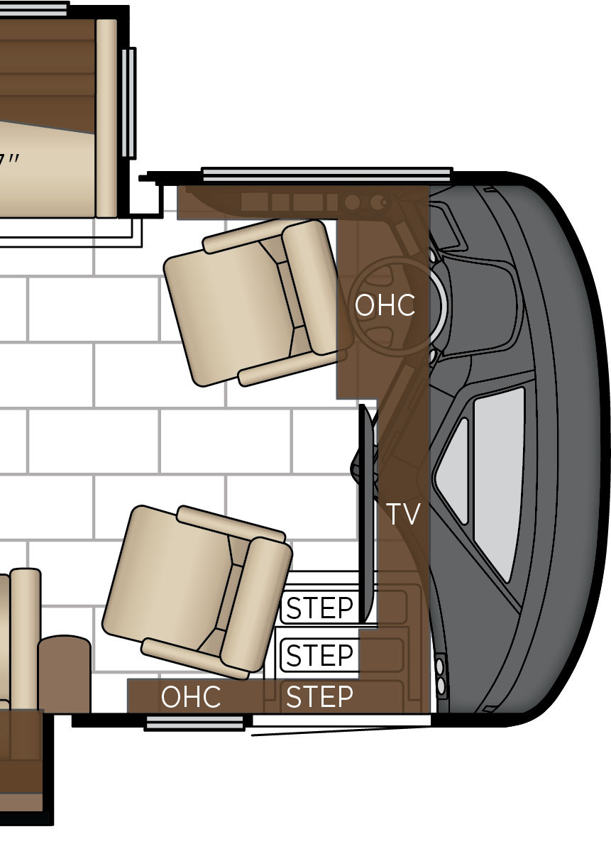 2027 London Aire 4595 Cockpit Floorplan