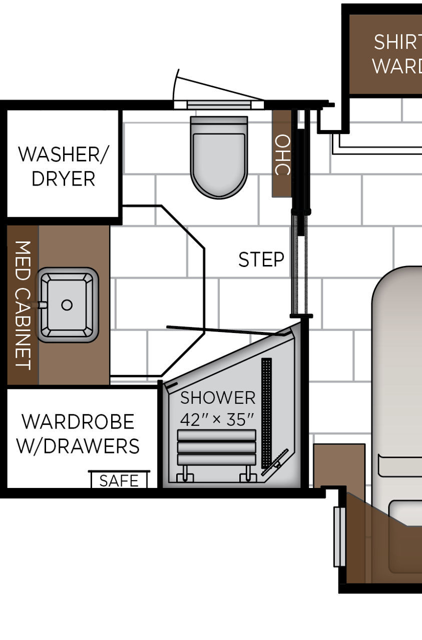 2027 Mountain Aire 3825 Bathroom Floorplan