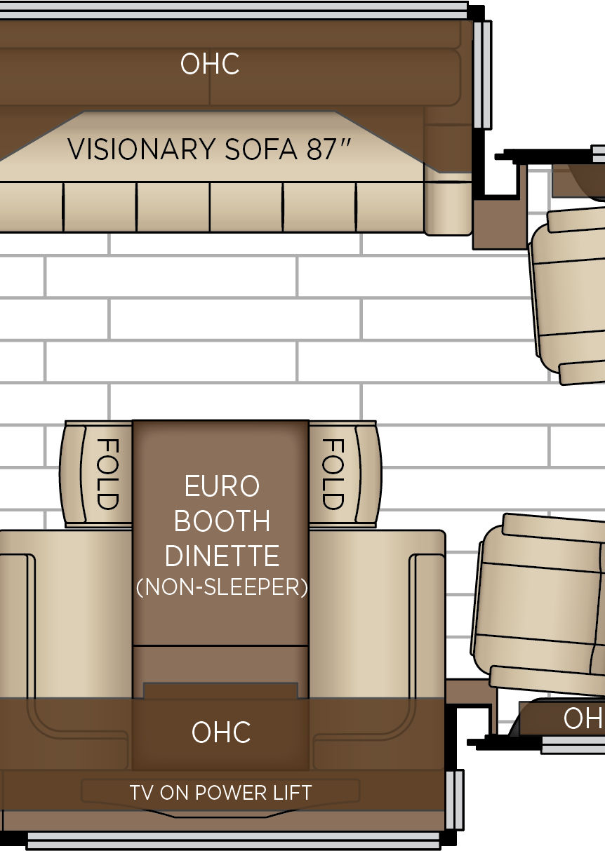 2027 New Aire 3543 Cabin Floorplan