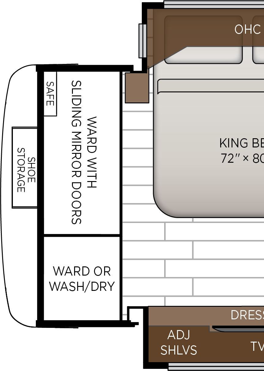2027 New Aire 3543 Exterior & Storage Floorplan