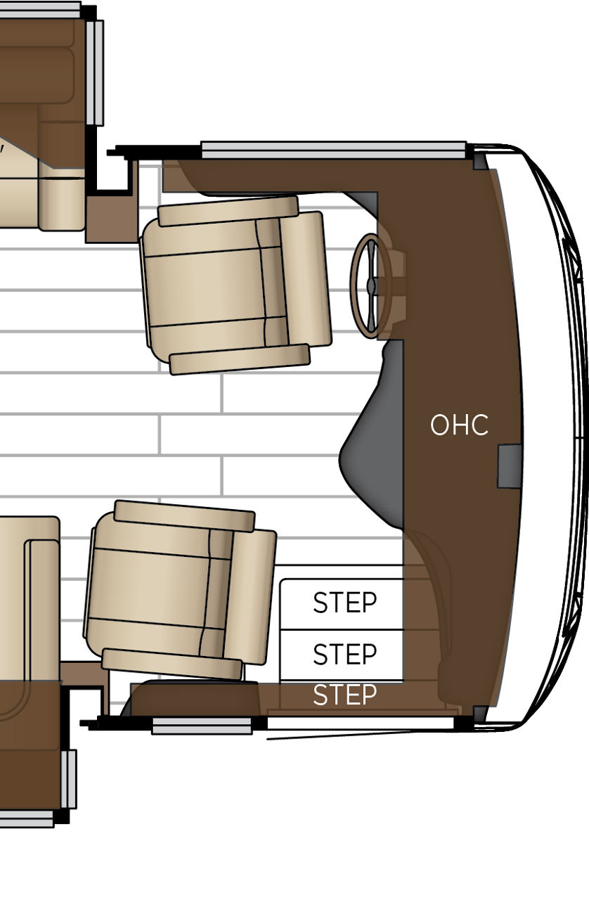 2027 New Aire 3547 Cockpit Floorplan