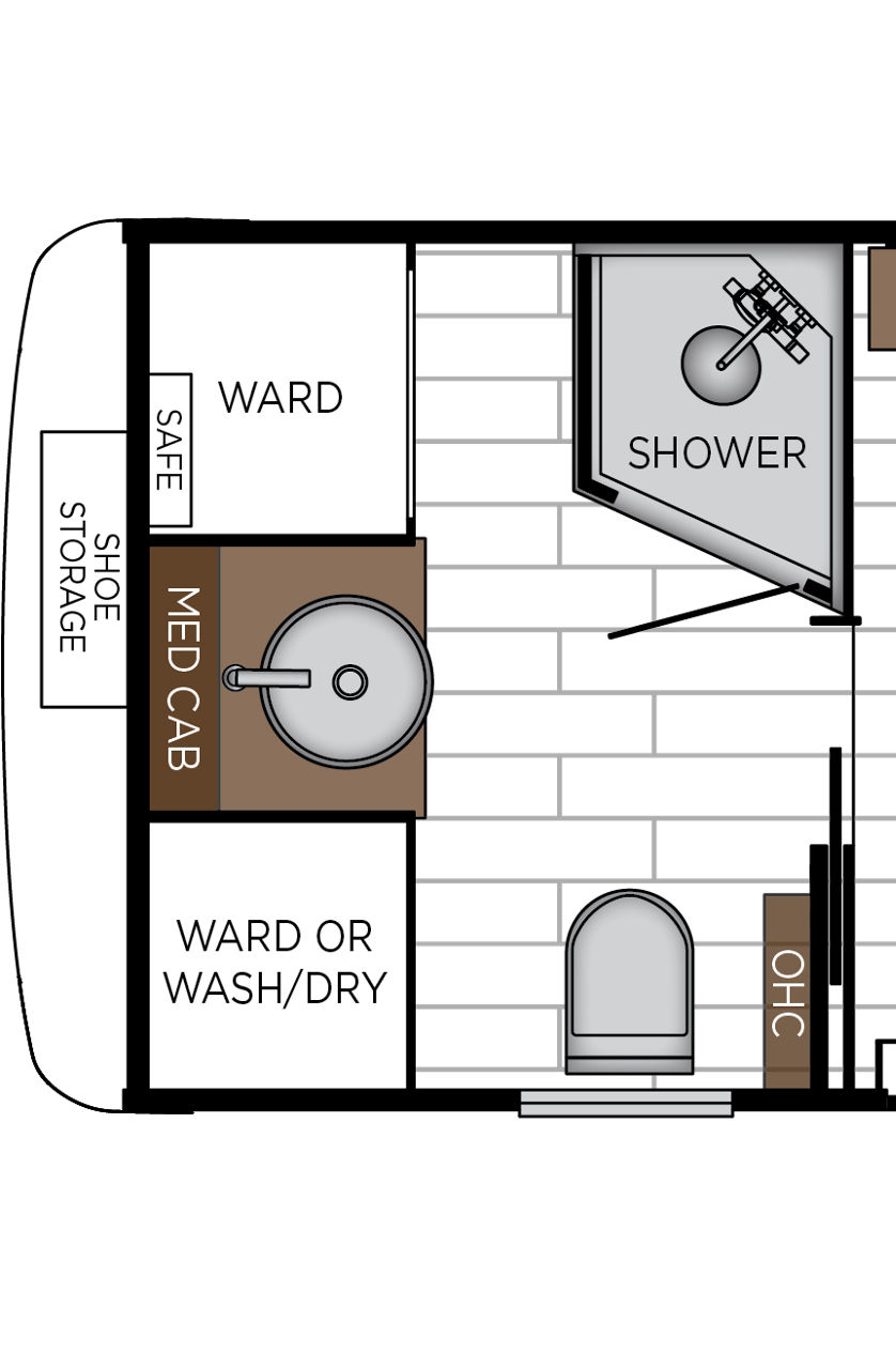 2027 New Aire 3547 Exterior & Storage Floorplan
