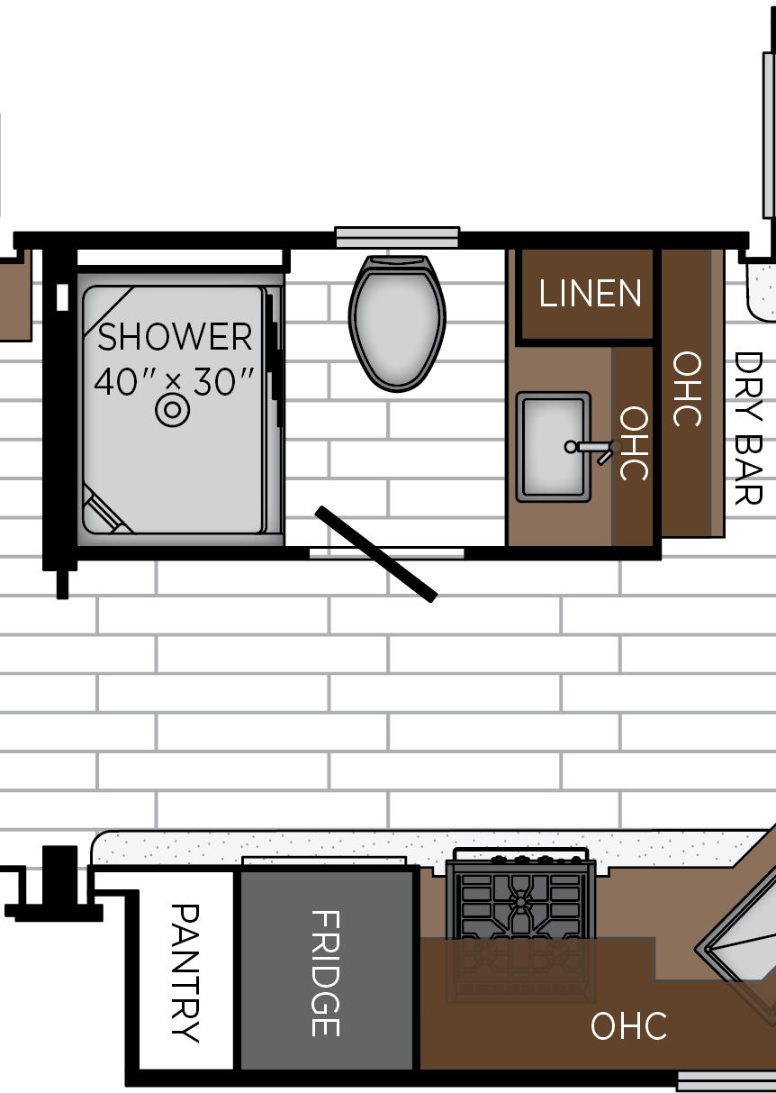 2027 Northern Star 3418 Bathroom Floorplan
