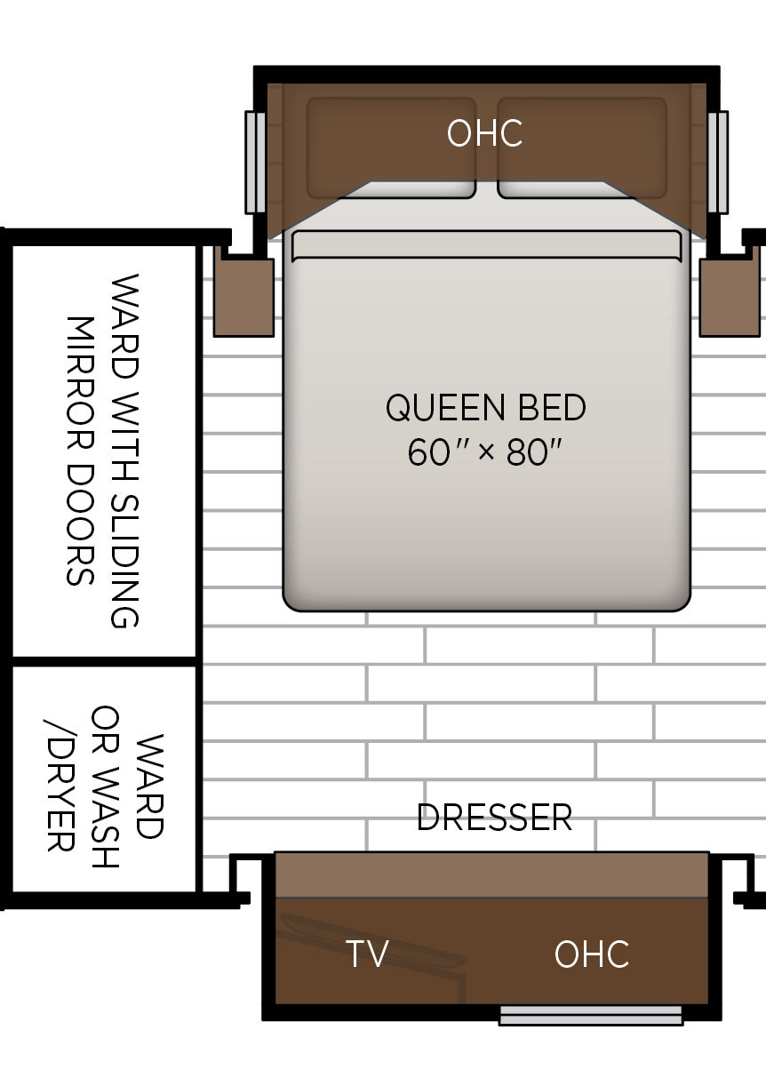 2027 Northern Star 3418 Bedroom Floorplan