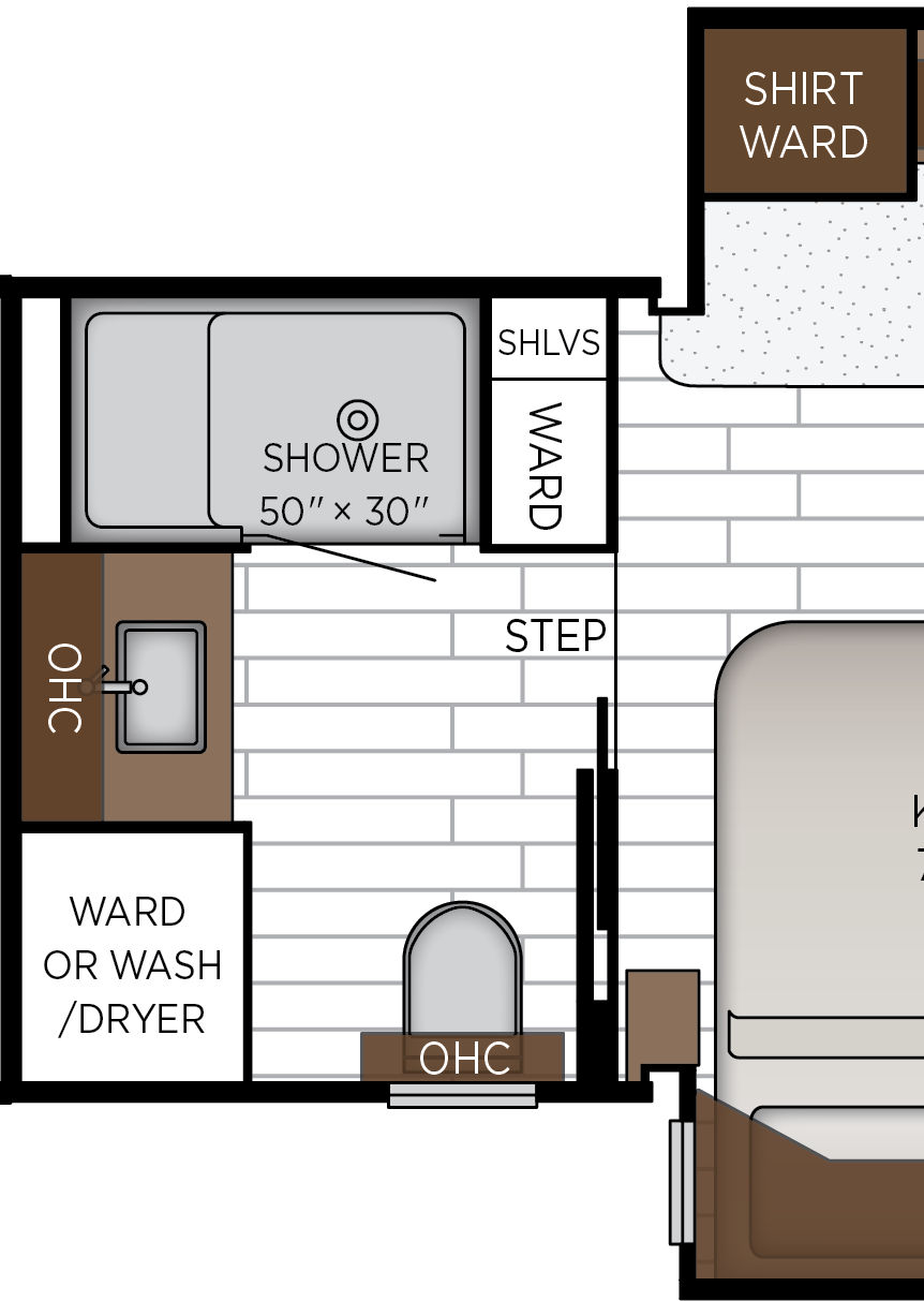 2027 Northern Star 3709 Bathroom Floorplan