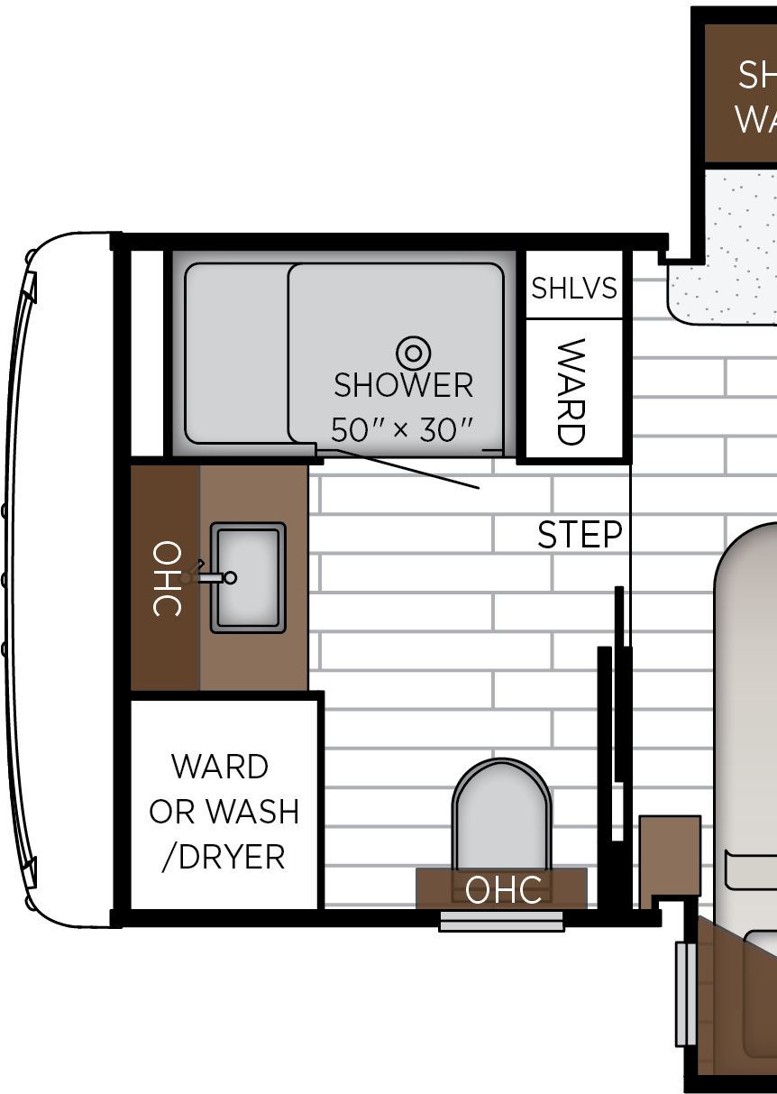 2027 Northern Star 3709 Exterior & Storage Floorplan