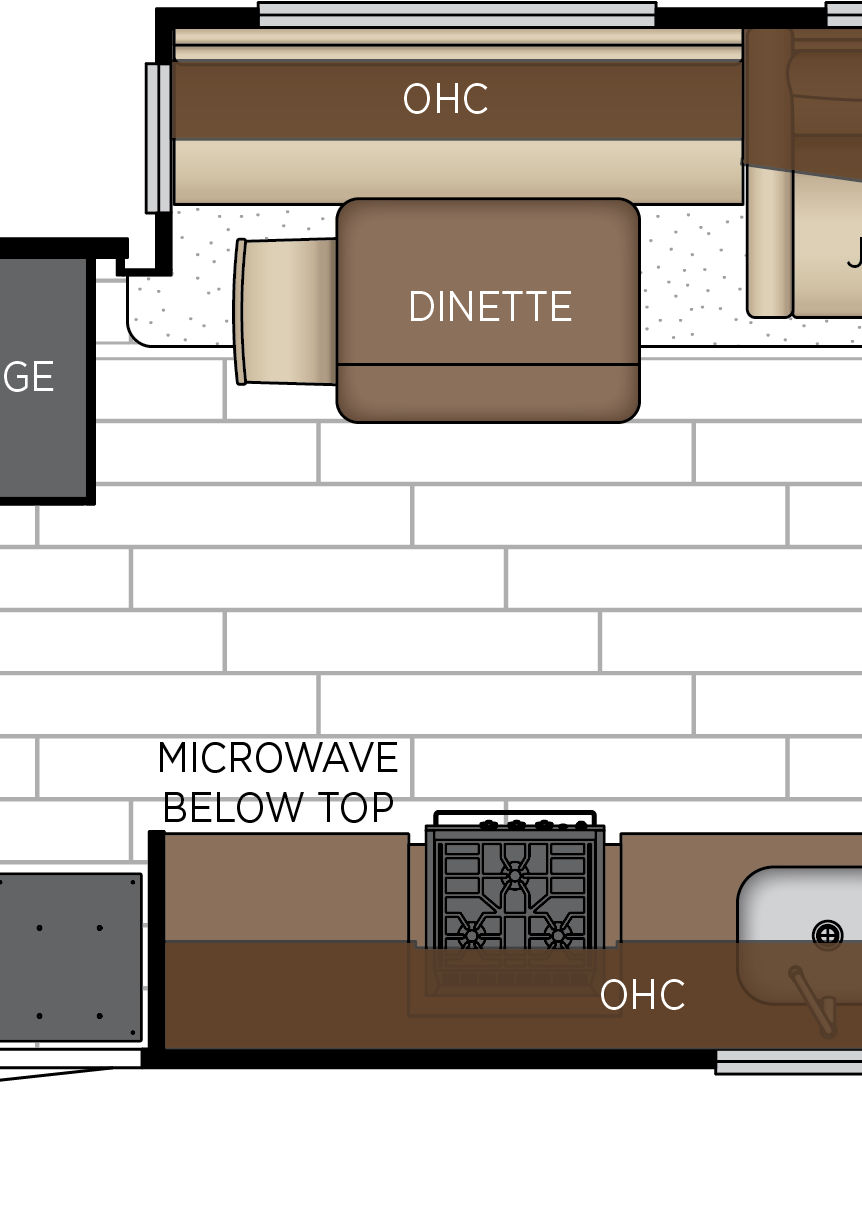 2027 Northern Star 4011 Galley & Dinette Floorplan