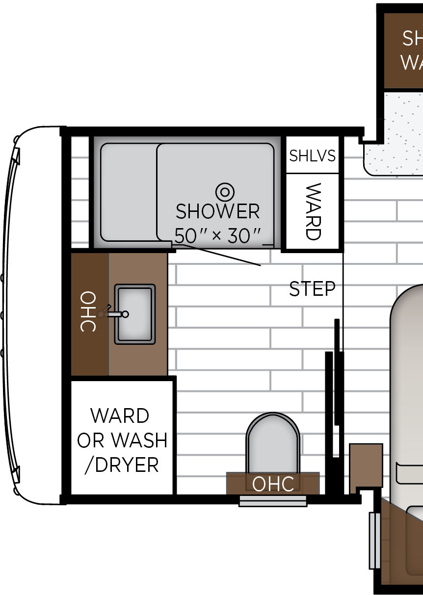 2027 Northern Star 4037 Exterior & Storage Floorplan