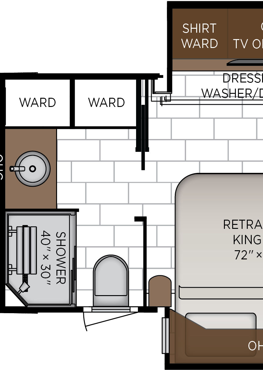 2027 Summit Aire 4505 Bathroom Floorplan