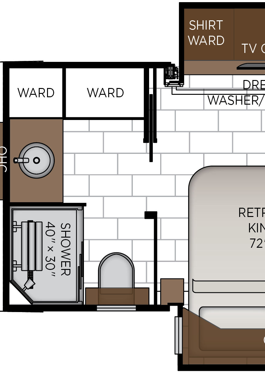 2027 Summit Aire 4540 Bathroom Floorplan
