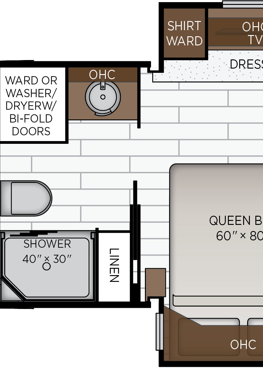 2027 Super Star 3731 Bathroom Floorplan
