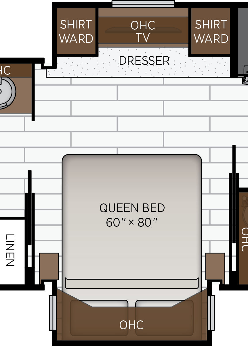 2027 Super Star 3731 Bedroom Floorplan