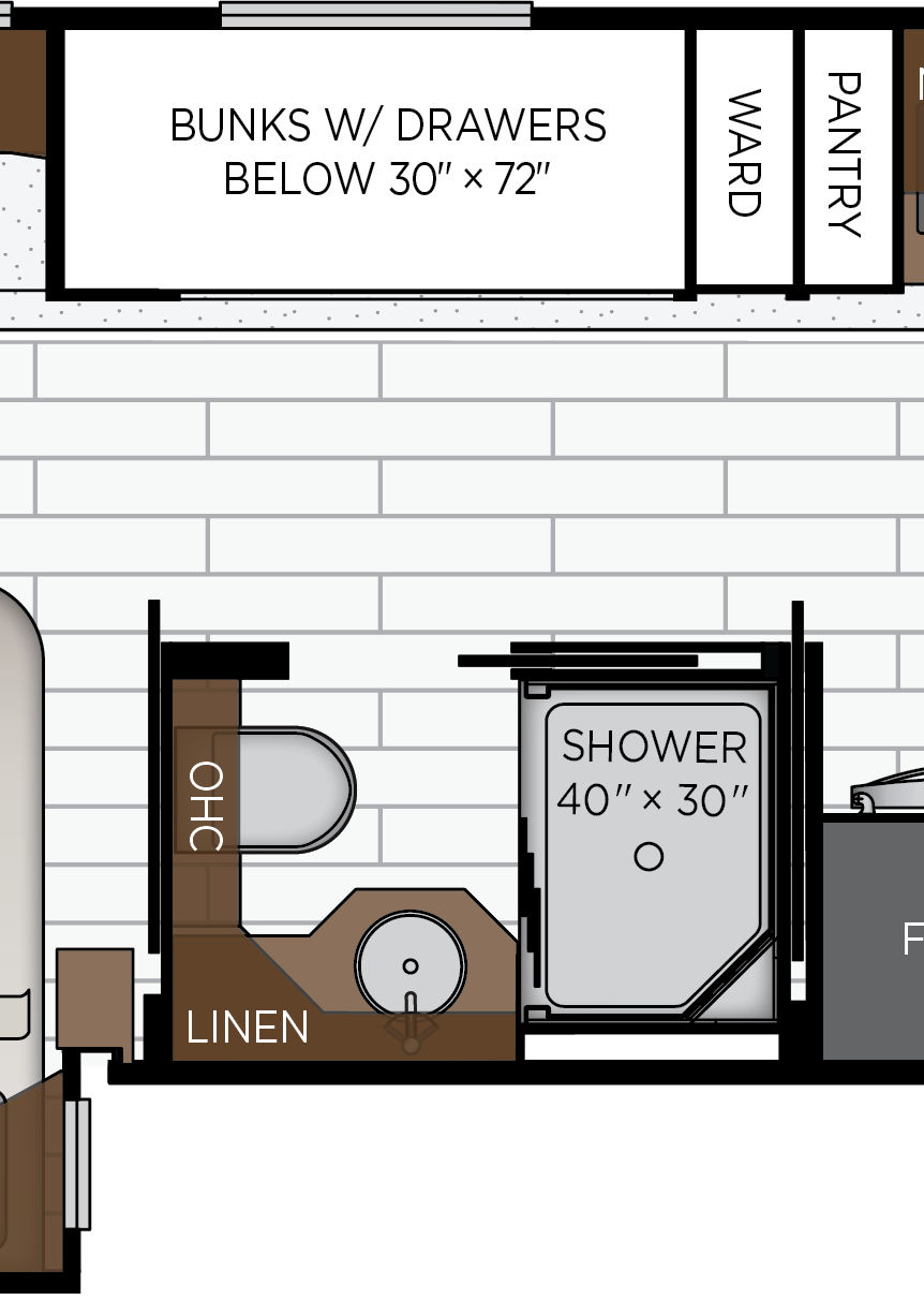 2027 Super Star 4040 Bathroom Floorplan