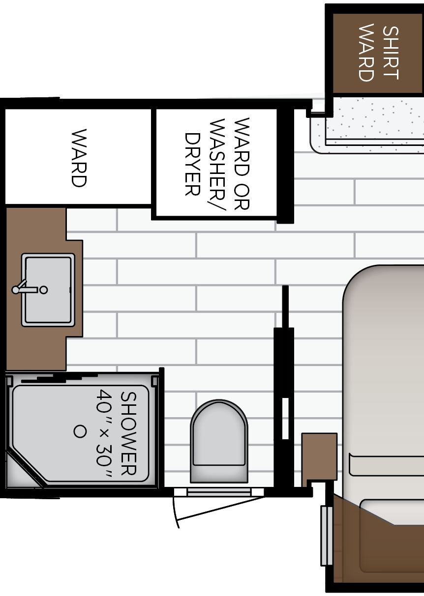 2027 Super Star 4059 Bathroom Floorplan