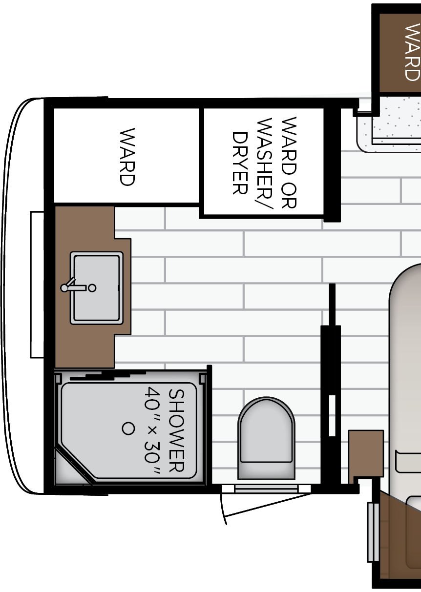 2027 Super Star 4059 Exterior & Storage Floorplan