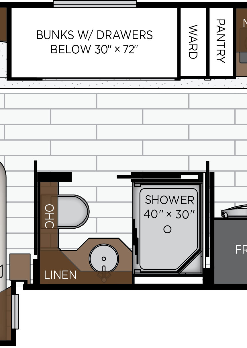 2027 Super Star 4140 Bathroom Floorplan